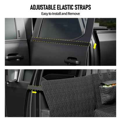 Premium Dog Car Seat Cover with Reinforced Base, Supports up to 400 lbs | Innovative Waterproof Hammock Style Back Seat Extender for Cars, SUVs, and Full-Size Trucks (Available in Small and Large Sizes)